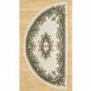 Cream Green - Royal Rug Collection Half Moon
